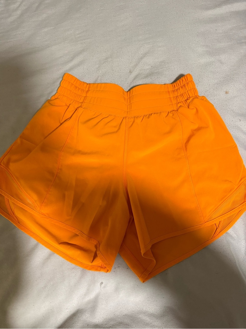 lululemon athletica Women's Bright Orange High-Rise Athletic Shorts